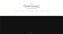 Desktop Screenshot of cedarhousephotography.com